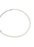 Detail View - Click To Enlarge - SSIL - X Row Rhodium Plated Silver Pearl Necklace