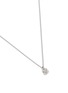 Detail View - Click To Enlarge - SSIL - Lucky Clover Rhodium Plated Silver Cubic Zirconia Necklace