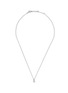 Main View - Click To Enlarge - SSIL - Lucky Clover Rhodium Plated Silver Cubic Zirconia Necklace