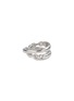 Detail View - Click To Enlarge - SSIL - X Row Layer Rhodium Plated Sterling Silver Ring