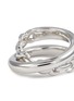 Detail View - Click To Enlarge - SSIL - X Row Layer Rhodium Plated Sterling Silver Ring