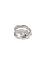 Main View - Click To Enlarge - SSIL - X Row Layer Rhodium Plated Sterling Silver Ring
