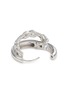 Detail View - Click To Enlarge - SSIL - X Row Rhodium Plated Brass Hoop Earrings