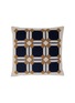 Main View - Click To Enlarge - FRETTE - X Tara Bernerd Deco Cushion 004 — Blue/Cream