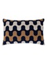 Main View - Click To Enlarge - FRETTE - X Tara Bernerd Modernism Cushion 001 — Blue/Tan