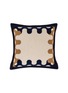 Main View - Click To Enlarge - FRETTE - X Tara Bernerd Modernism Cushion 002 — Blue/Tan