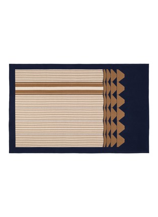 Main View - Click To Enlarge - FRETTE - X Tara Bernerd Deco Throw 002 — Blue/Cream