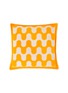 Main View - Click To Enlarge - FRETTE - X Tara Bernerd Modernism Cushion 003 — Bright Orange/Cream