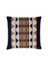 Main View - Click To Enlarge - FRETTE - X Tara Bernerd Deco Cushion 001 — Blue/Tan