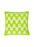 Main View - Click To Enlarge - FRETTE - X Tara Bernerd Modernism Cushion 003 — Bright Lime/Cream