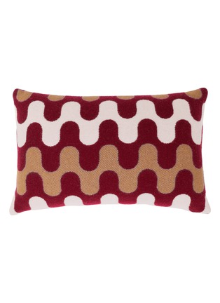 Main View - Click To Enlarge - FRETTE - X Tara Bernerd Modernism Cushion 001 — Burgundy/Tan