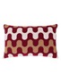 Main View - Click To Enlarge - FRETTE - X Tara Bernerd Modernism Cushion 001 — Burgundy/Tan