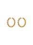 Main View - Click To Enlarge - MISSOMA - Medium Tennis Gold Plated Brass Cubic Zirconia Hoop Earrings