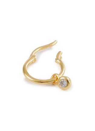 Detail View - Click To Enlarge - MISSOMA - Tennis Charm Mini Hoop Earrings
