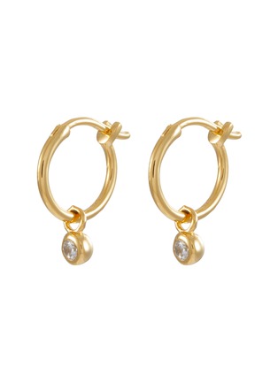 Main View - Click To Enlarge - MISSOMA - Tennis Charm Mini Hoop Earrings