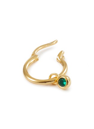 Detail View - Click To Enlarge - MISSOMA - Tennis Charm Mini Hoop Earrings