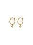 Main View - Click To Enlarge - MISSOMA - Tennis Charm Mini Hoop Earrings