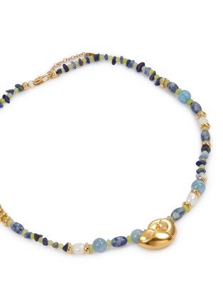 Detail View - Click To Enlarge - MISSOMA - Shell Gold Plated Brass Beaded Necklace