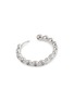 Detail View - Click To Enlarge - MISSOMA - Medium Tennis Rhodium Plated Brass Cubic Zirconia Hoop Earrings