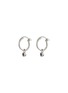 Main View - Click To Enlarge - MISSOMA - Tennis Charm Mini Hoop Earrings