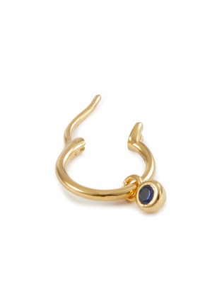 Detail View - Click To Enlarge - MISSOMA - Tennis Charm Mini Hoop Earrings