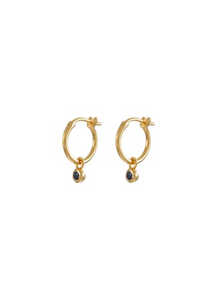 Main View - Click To Enlarge - MISSOMA - Tennis Charm Mini Hoop Earrings