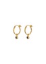 Main View - Click To Enlarge - MISSOMA - Tennis Charm Mini Hoop Earrings