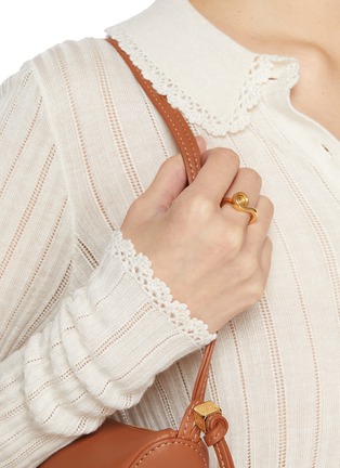 Figure View - Click To Enlarge - MISSOMA - Spiral Stacking Gold Plated Brass Ring