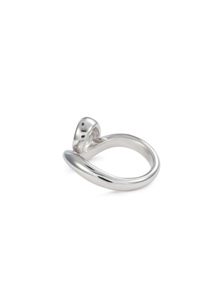 Detail View - Click To Enlarge - MISSOMA - Spiral Stacking Rhodium Plated Brass Ring