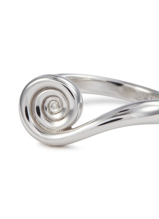 Detail View - Click To Enlarge - MISSOMA - Spiral Stacking Rhodium Plated Brass Ring