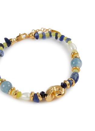 Detail View - Click To Enlarge - MISSOMA - Shell Gold Plated Brass Beaded Bracelet