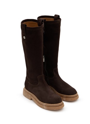 Detail View - Click To Enlarge - ALBERTO FASCIANI - Gill Suede Tall Boots