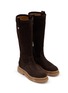 Detail View - Click To Enlarge - ALBERTO FASCIANI - Gill Suede Tall Boots