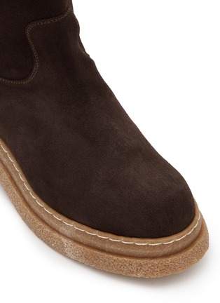 Detail View - Click To Enlarge - ALBERTO FASCIANI - Gill Suede Tall Boots