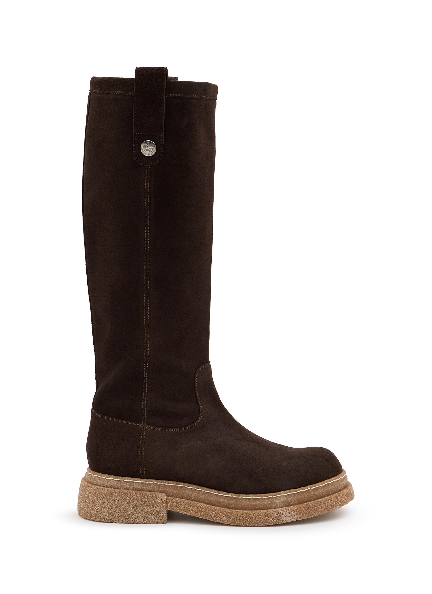 ALBERTO FASCIANI SUEDE BOOTS Alberto Fasciani Short Boot-Lug Sole Heel Sambuco Sesamo main image 2