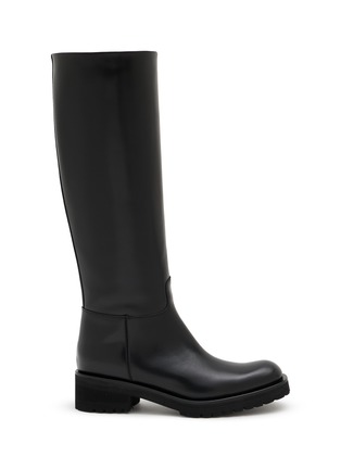 Main View - Click To Enlarge Main View - Click To Enlarge - ALBERTO FASCIANI - Isabel Leather Riding Boots