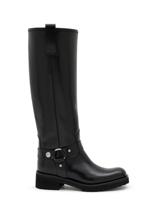 Main View - Click To Enlarge Main View - Click To Enlarge - ALBERTO FASCIANI - Isabel Leather Moto Riding Boots