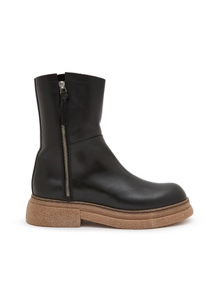 Main View - Click To Enlarge - ALBERTO FASCIANI - Karina Leather Ankle Boots