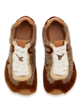Detail View - Click To Enlarge - LOEWE - Ballet Runner 2.0 Shearling Low Top Women's Sneaker