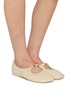 Figure View - Click To Enlarge - LOEWE - Pebble Soft Leather Ballerina