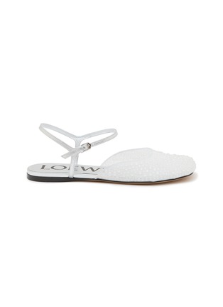 Main View - Click To Enlarge - LOEWE - Toy Ankle Strap Mesh Ballerina
