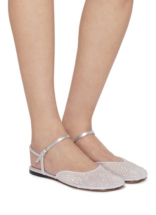 Figure View - Click To Enlarge - LOEWE - Toy Ankle Strap Mesh Ballerina