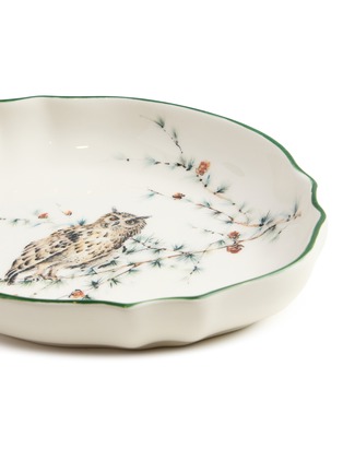 Detail View - Click To Enlarge - LABORATARIO PARAVACINI - Owl Scalloped Edge Plate