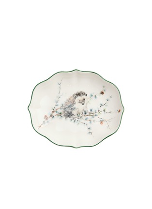Main View - Click To Enlarge - LABORATARIO PARAVACINI - Hedgehog Scalloped Oval Plate