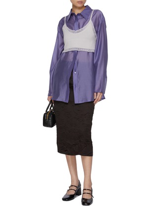 Figure View - Click To Enlarge - ATELIER EDITION - Oversized Sheer Shirt