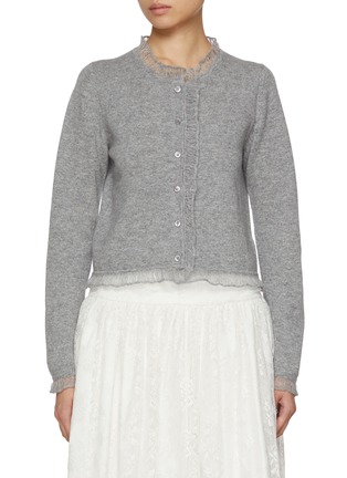 Main View - Click To Enlarge - ATELIER EDITION - Cashmere Frill Knit Cardigan
