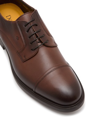 Detail View - Click To Enlarge - DOUCAL'S - Cap Toe Leather Derby Shoes