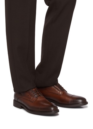 Figure View - Click To Enlarge - DOUCAL'S - Cap Toe Leather Derby Shoes