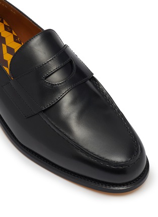 Detail View - Click To Enlarge - DOUCAL'S - Leather Penny Loafers