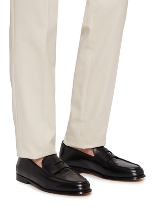 Figure View - Click To Enlarge - DOUCAL'S - Leather Penny Loafers